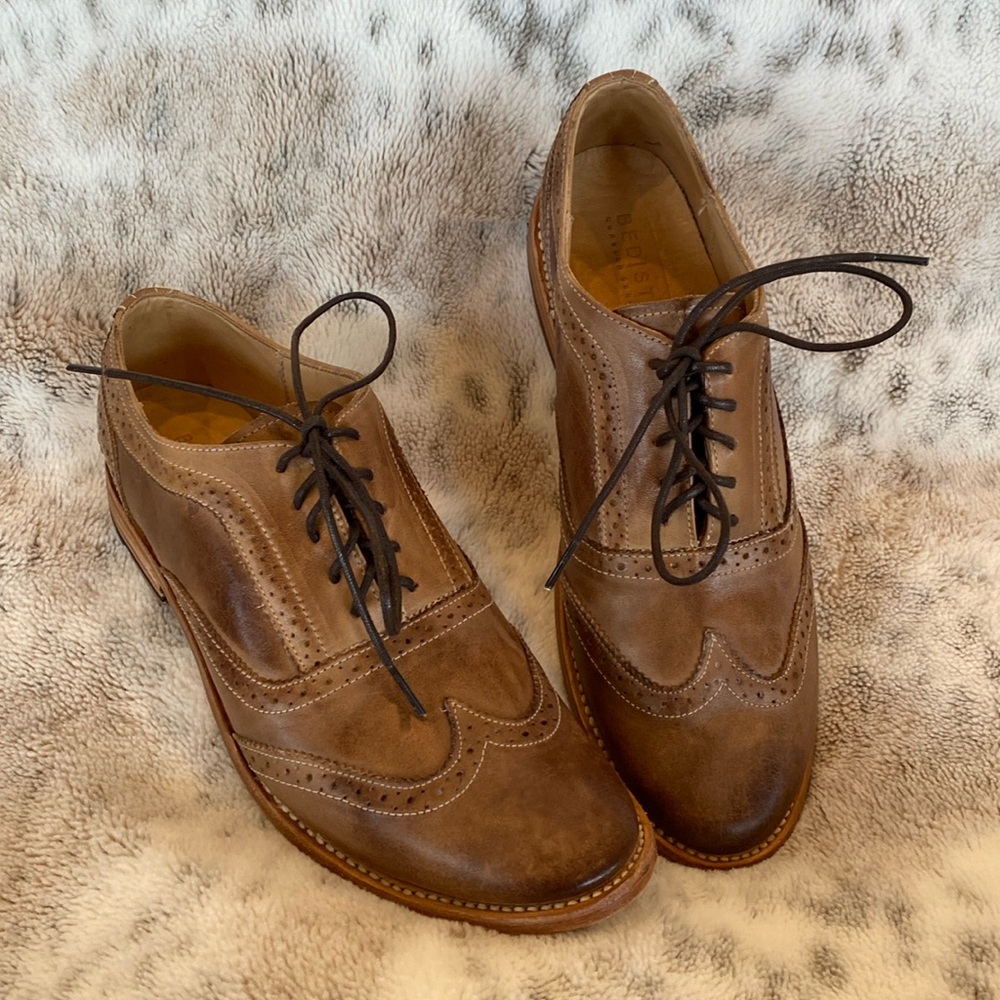 Bed Stu - Lita Leather Tan Oxfords
